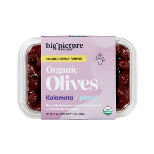 Big Picture Foods Organic Kalamata Pitted Olives - Available at Green Garden Foods on StoresGo