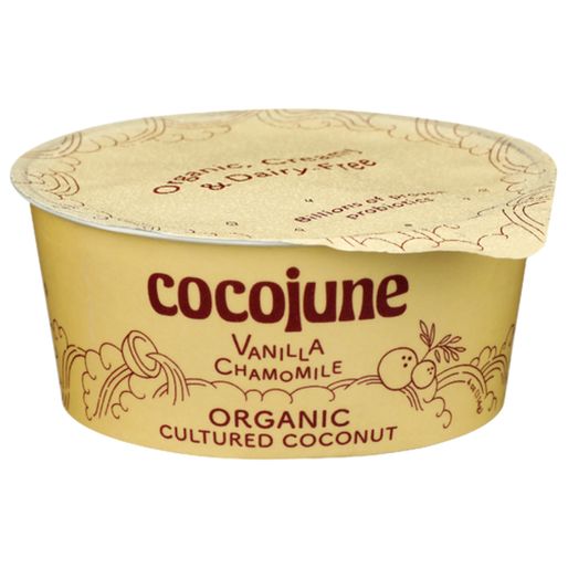 cocojune Organic Strawberry Rhubarb Cultured Coconut Yogurt (4 oz)