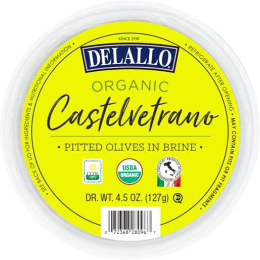 DeLallo Organic Castelvetrano Pitted Olives - Available at Green Garden Foods on StoresGo