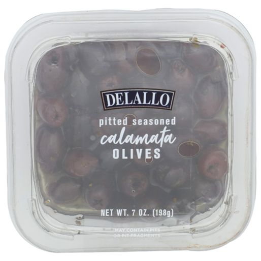 DeLallo Pitted Seasoned Calamata Olives - Available at Green Garden Foods on StoresGo