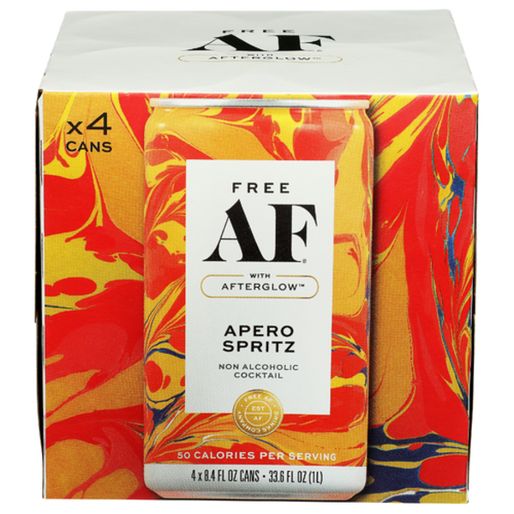 Free Af Drinks Company Apero Spritz Non-Alcoholic Cocktail With Afterglow 4 Pack