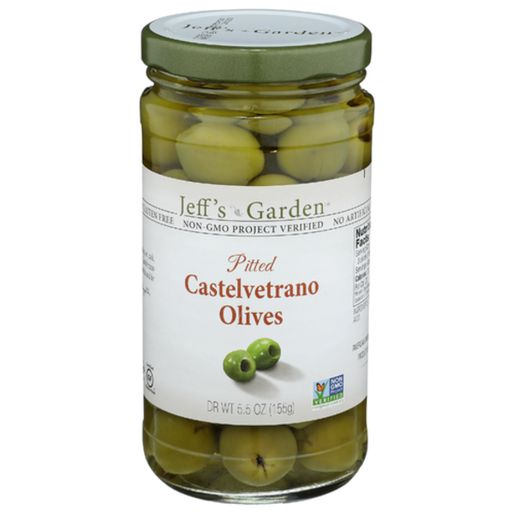 Jeff's Garden Castelvetrano Olives - Available at Green Garden Foods on StoresGo