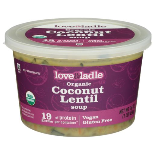 Love & Ladle Organic Coconut Lentil Soup - Available at Green Garden Foods on StoresGo