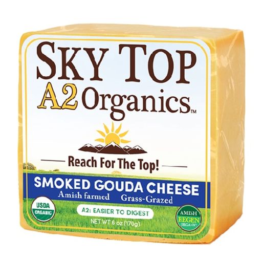 Sky Top Farms Organic A2 Smoked Gouda Cheese