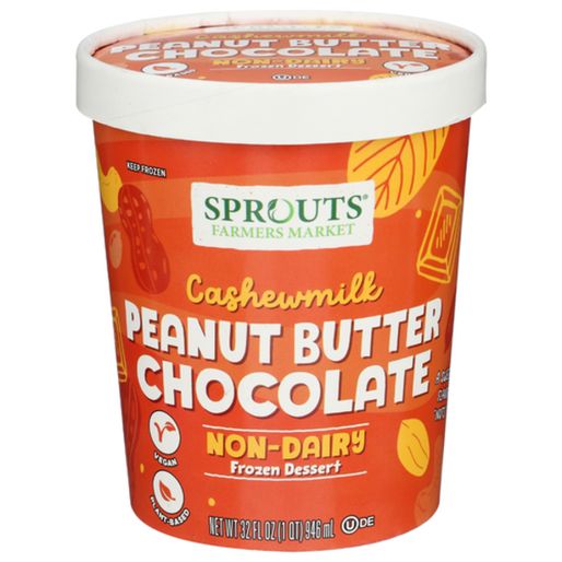 Sprouts Peanut Butter Chocolate Cashew Milk Non-Dairy Frozen Dessert