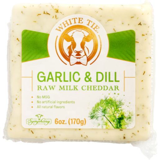 Symphony White Tie Garlic & Dill Raw Milk Cheddar Cheese