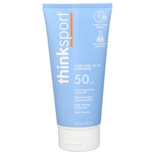 Thinksport SPF 50 Sport Clear Zinc Sunscreen