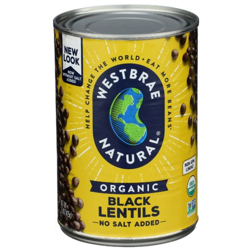 Westbrae Organic No Salt Added Black Lentils