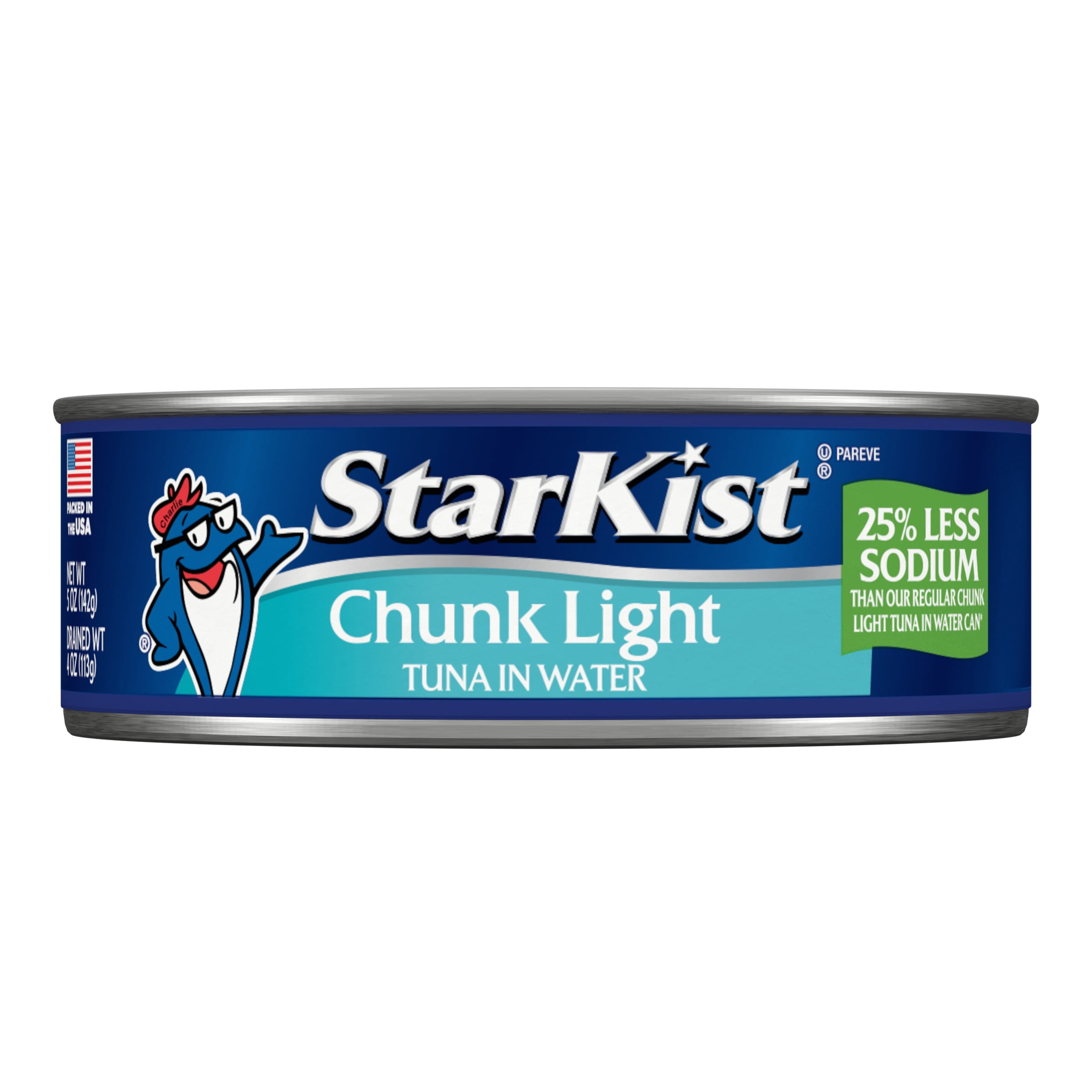 StarKist Chunk Light Tuna In Water 25% Less Sodium, 5 oz Can