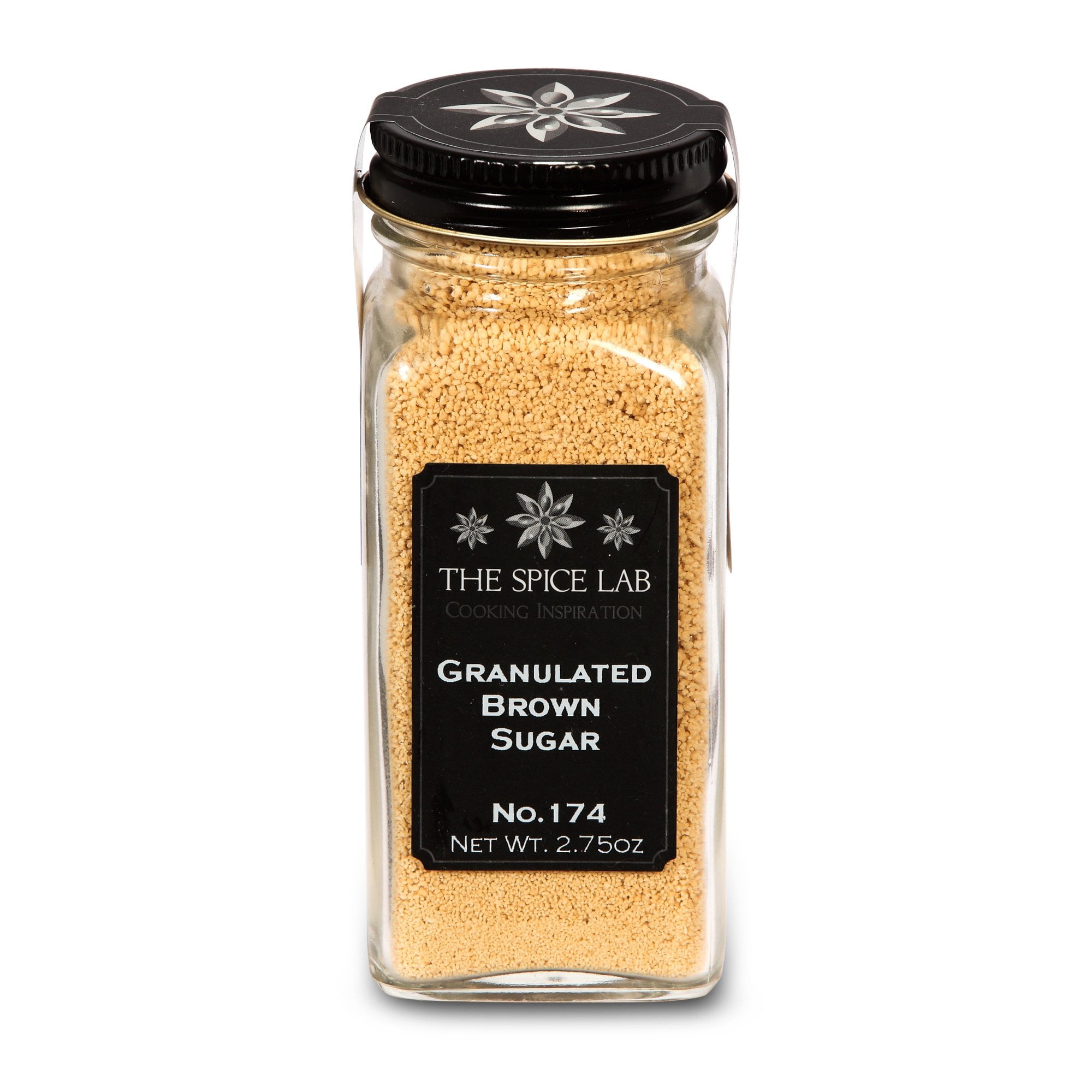 The Spice Lab Granulated Brown Sugar - All Natural Kosher Non GMO Gluten Free Sugar - French Jar - 5174