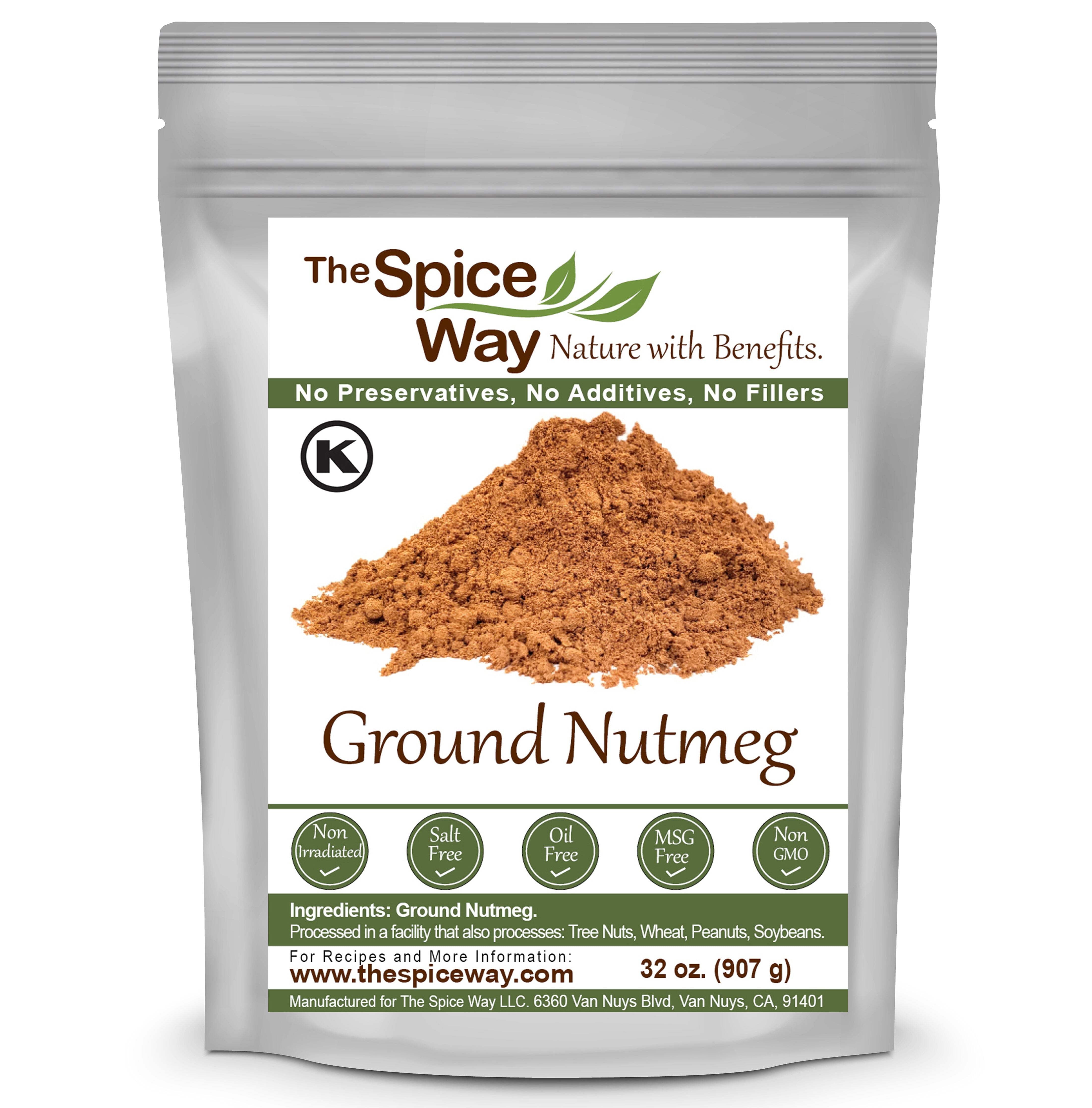 The Spice Way Ground Nutmeg - Middle Eastern, and Asian Spice Blend  All Natural  32 Oz.