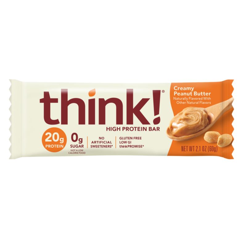 think! High Protein Bar, 20g Protein, Creamy Peanut Butter - Available at Island Foods Market on StoresGo