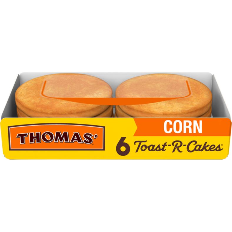 Thomas’ Toast-R-Cakes, 6 count, Corn Cakes