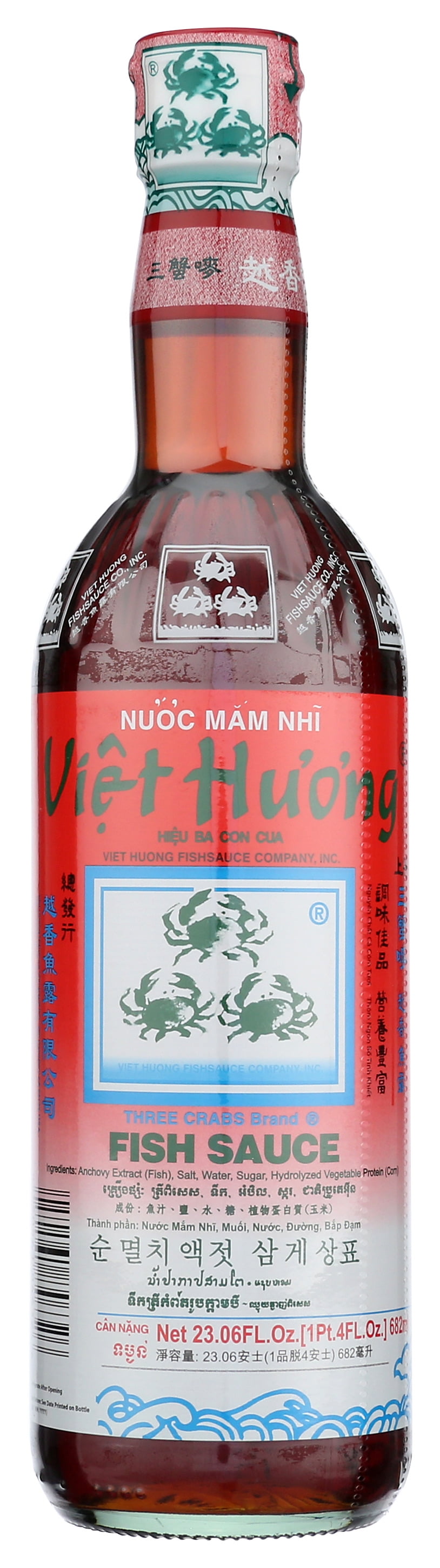 Three Crabs Brand Fish Sauce, 23.06 fl oz