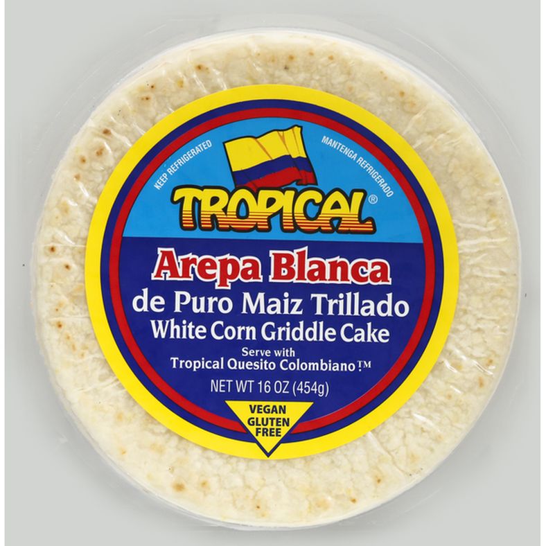 Tropical Griddle Cake, White Corn