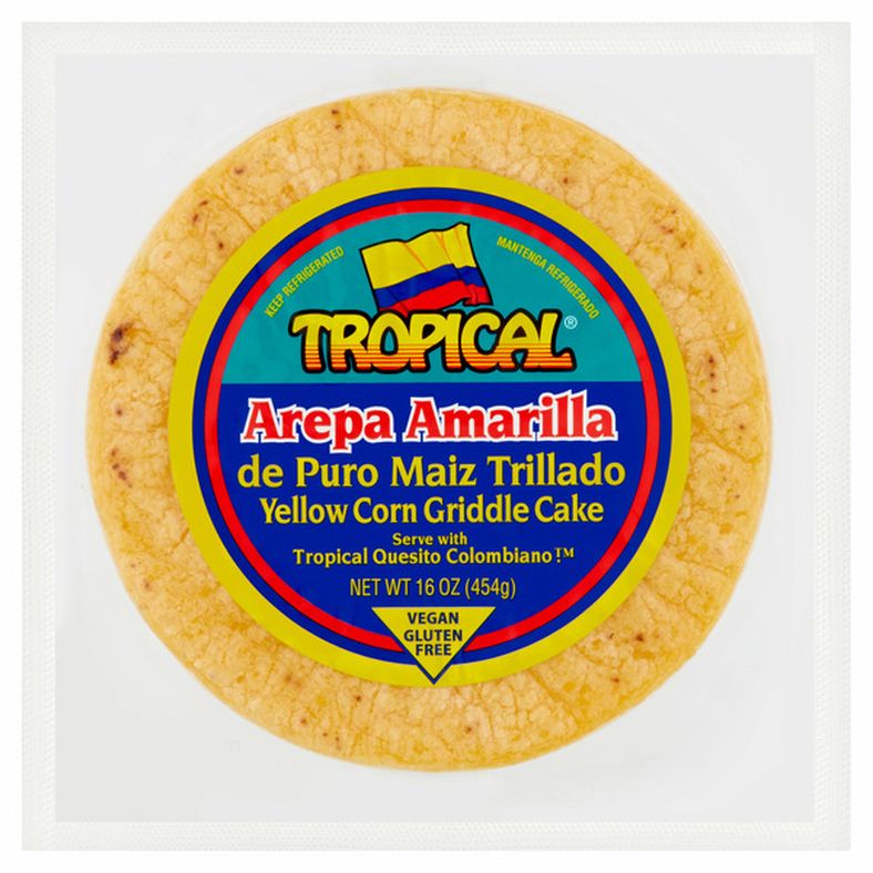 Tropical Yellow Corn Griddle Cake