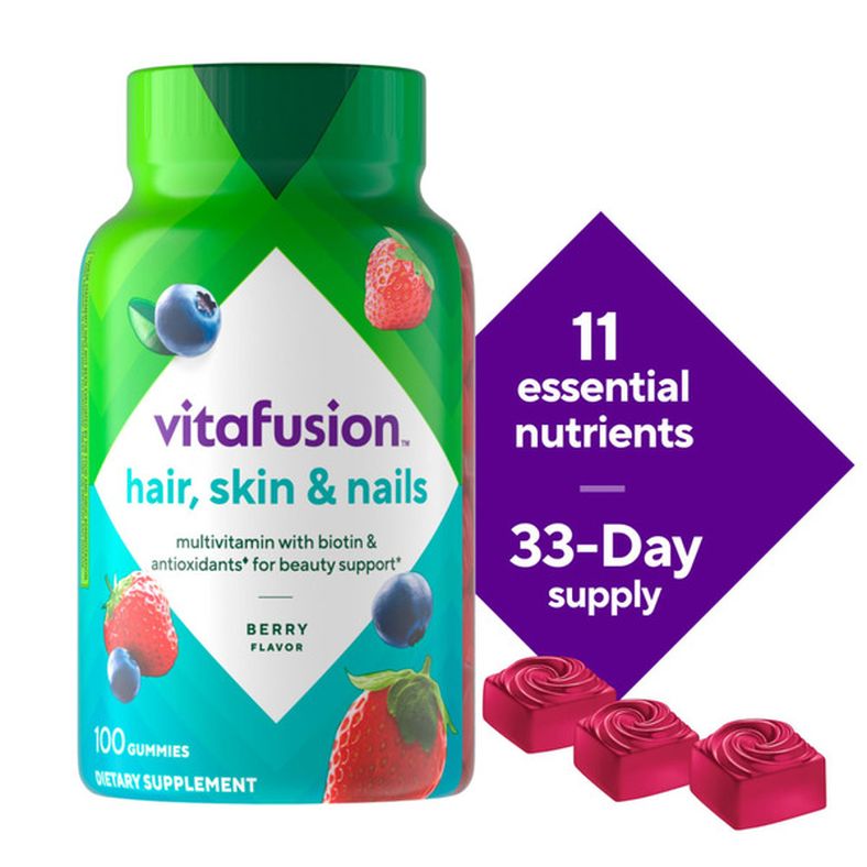 vitafusion Gorgeous Hair, Skin & Nails Dietary Supplement Gummies