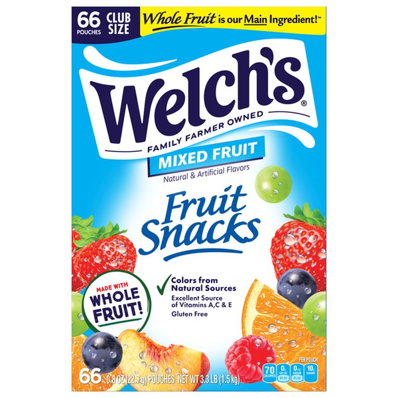 Welch's Mixed Fruit Fruit Snacks Club Size