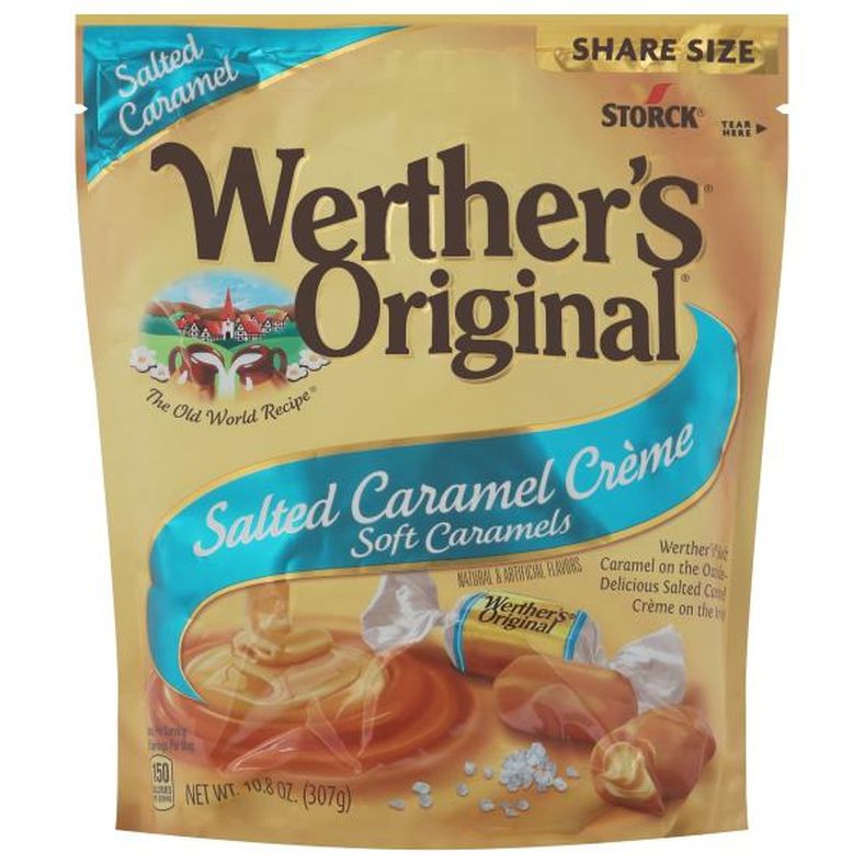 Werther's Original Soft Caramels, Salted Caramel Creme, Share Size