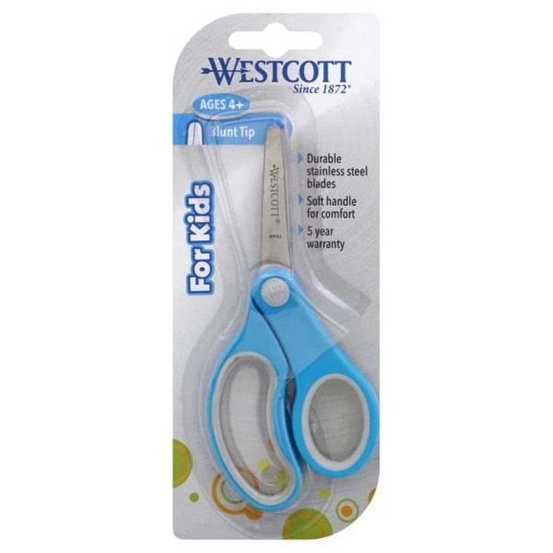 Westcott Scissors, Blunt Tip, For Kids, Ages 4+