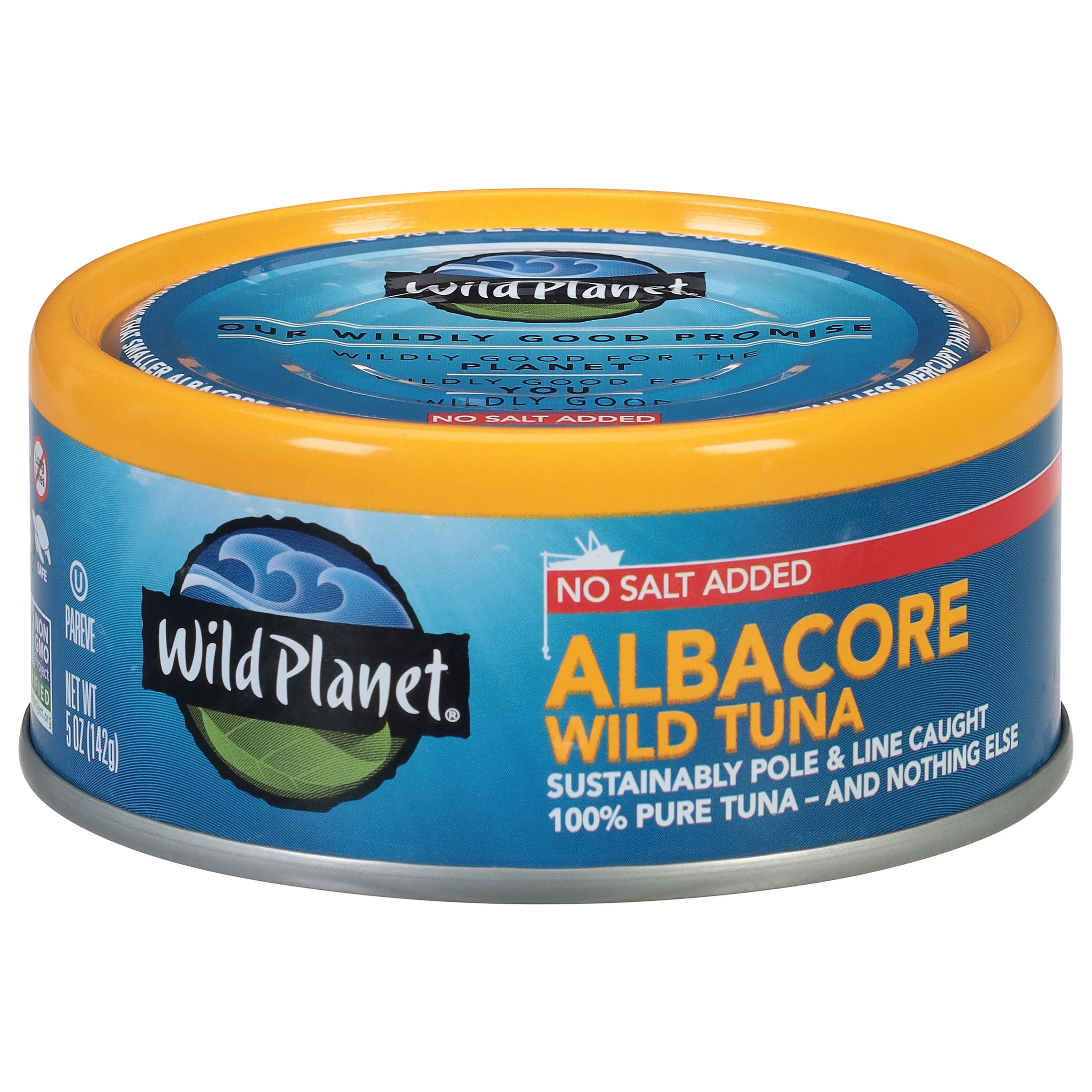 Wild Planet Albacore Wild Tuna, No Salt Added, 5 oz Can