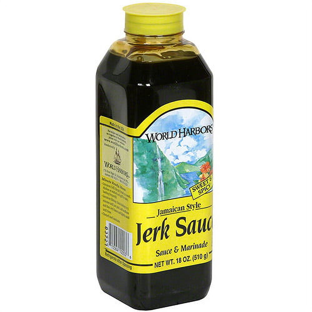 World Harbors Jamaican Style Jerk Marinade & Sauce, 16 oz (Pack of 6)