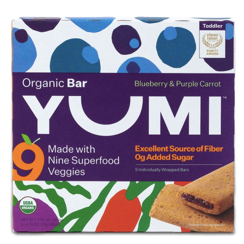 Yumi Blueberry & Purple Carrot Organic Bar - Available at Island Foods Market on StoresGo