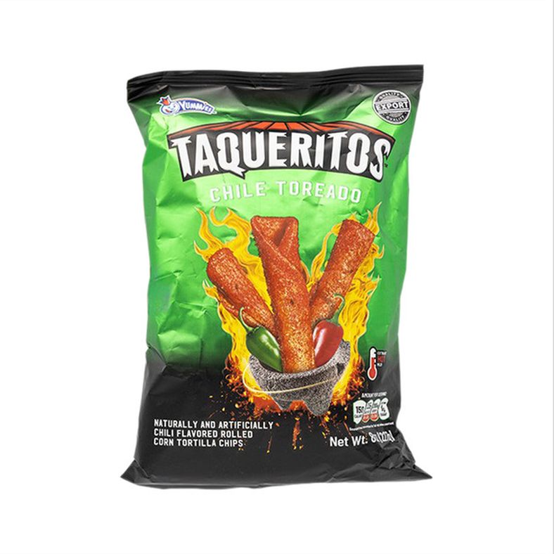 Yummies Taqueritos Chili Flavored Rolled Corn Tortilla Chips