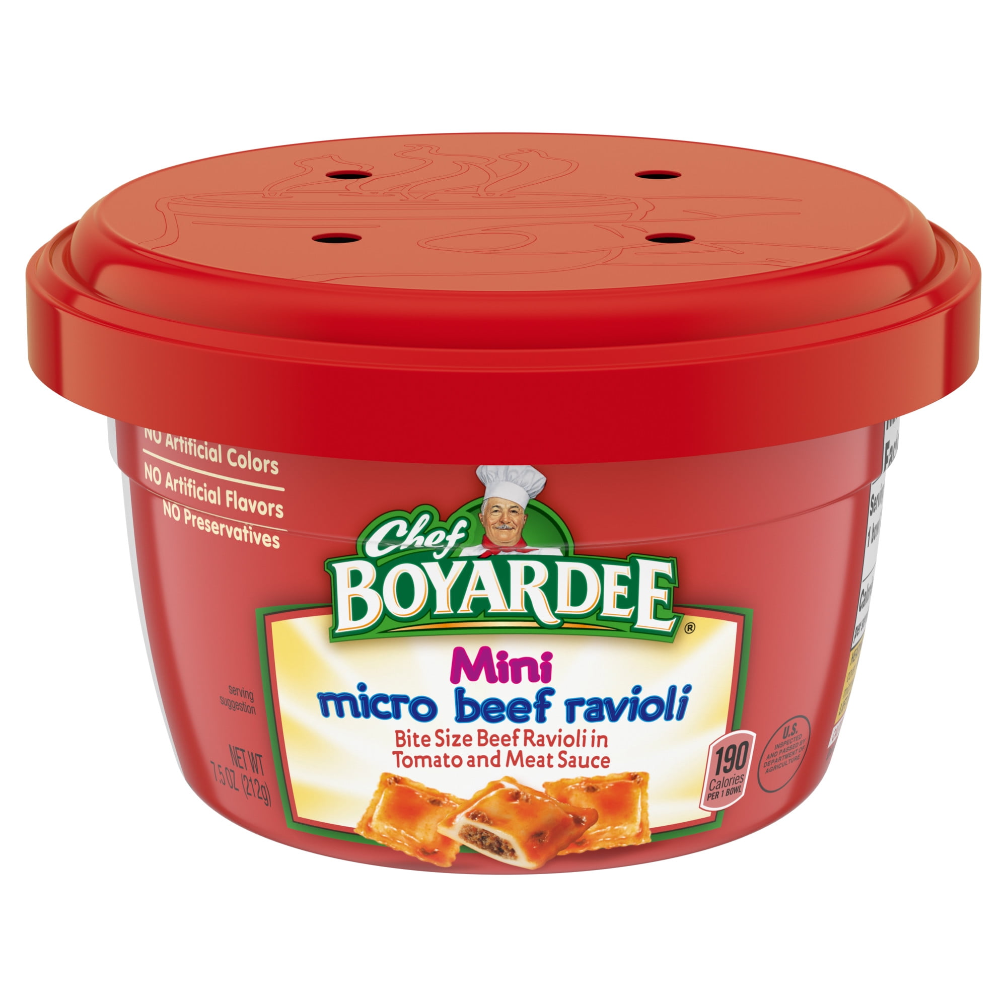 Chef Boyardee Mini Micro Beef Ravioli in Tomato and Meat Sau