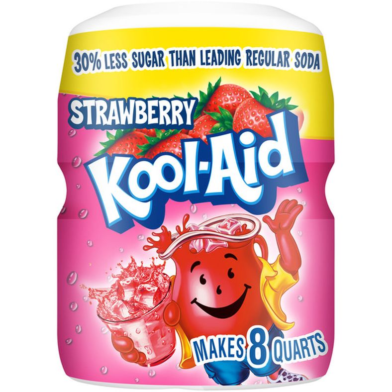 Buy Kool-Aid Sugar-Sweetened Strawberry Artificially Flavored Powdered ...