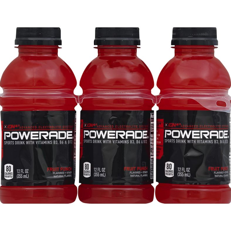 Buy POWERADE Sports Drink, Fruit Punch Flavored, 6 Pack Online - StoresGo