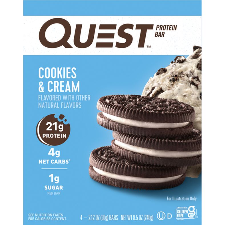 Buy Quest Protein Bar, Cookies & Cream Flavor Online - StoresGo