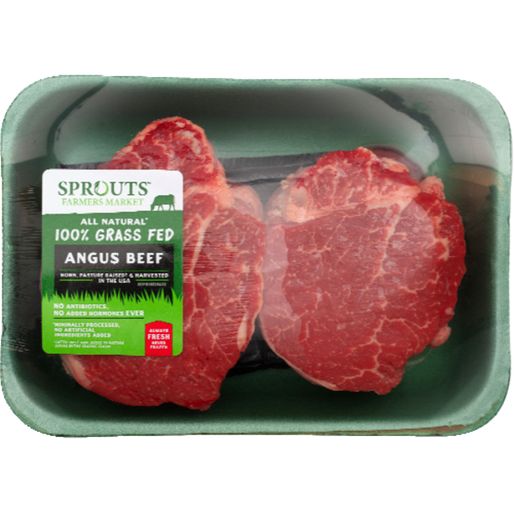 Sprouts Grass-Fed Angus Beef Tenderloin Steak from Green Garden Foods | Sto