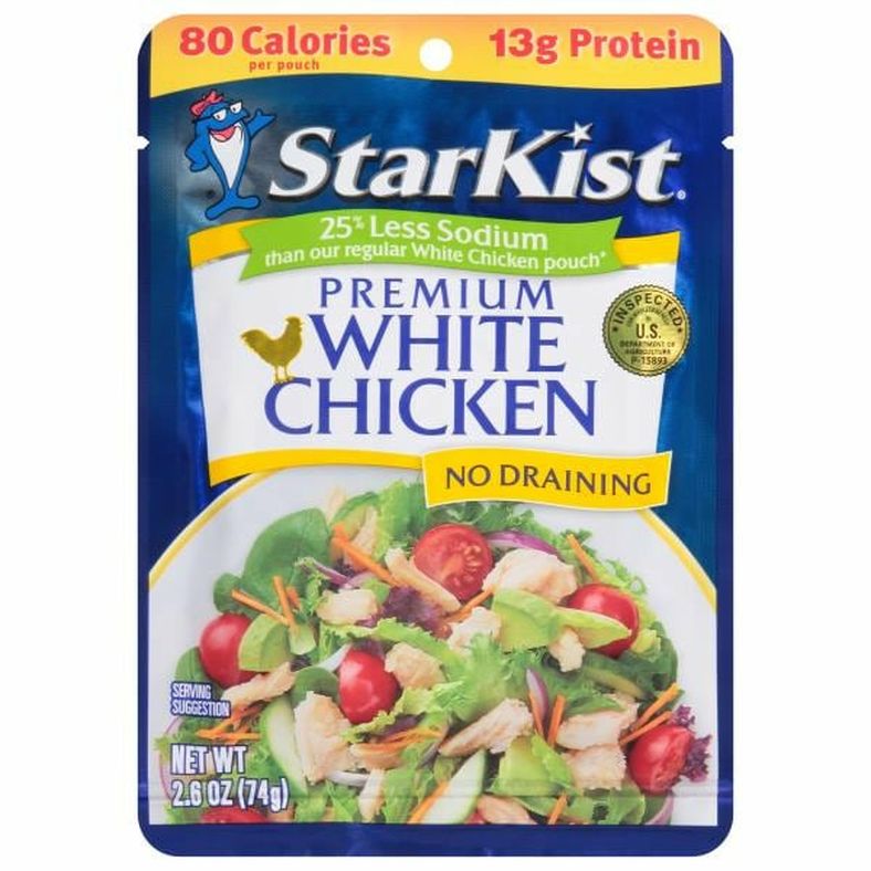 Buy StarKist 25% Less Sodium Premium White Chicken Pouch Online - StoresGo