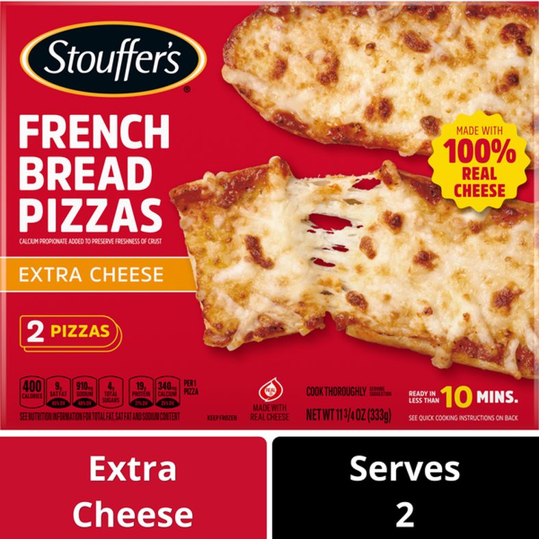 Buy Stouffer's Frozen Pizza - Extra Cheese French Bread Pizza Online ...