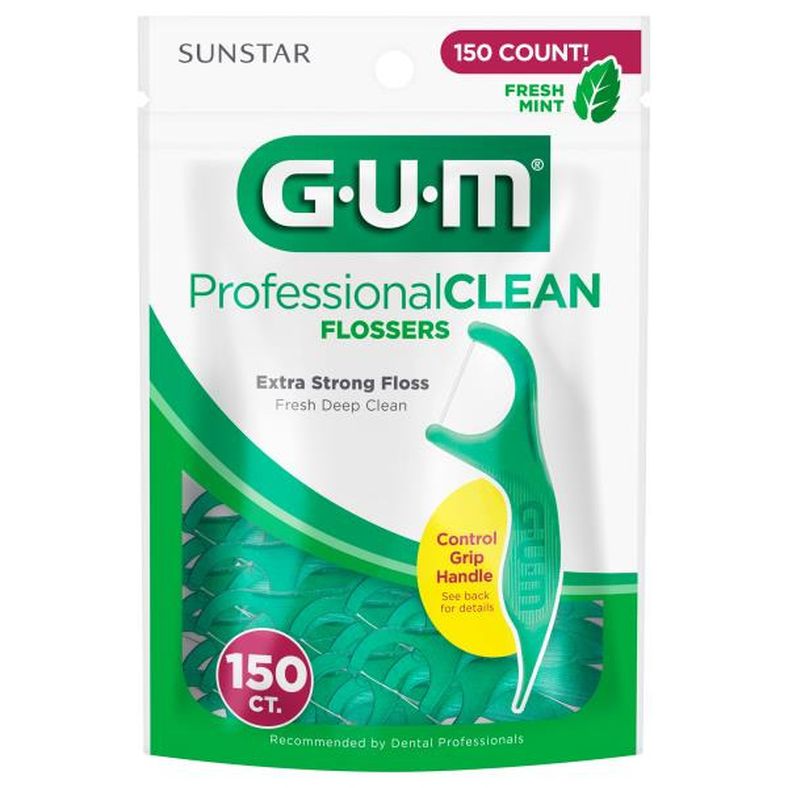 Buy Sunstar GUM GUM Professional Clean Floss Picks, Fresh Mint Online ...