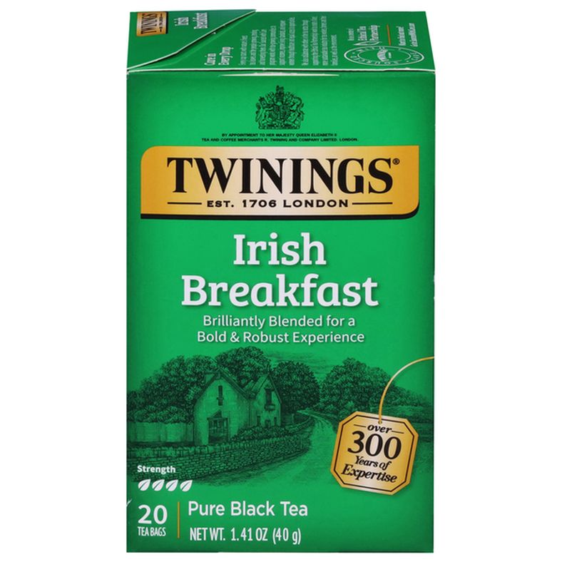 Buy Twinings Black Tea, Irish Breakfast, Pure Online - StoresGo