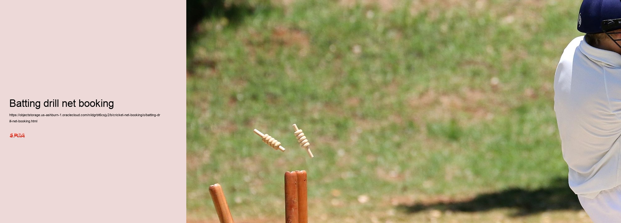 Batting drill net booking