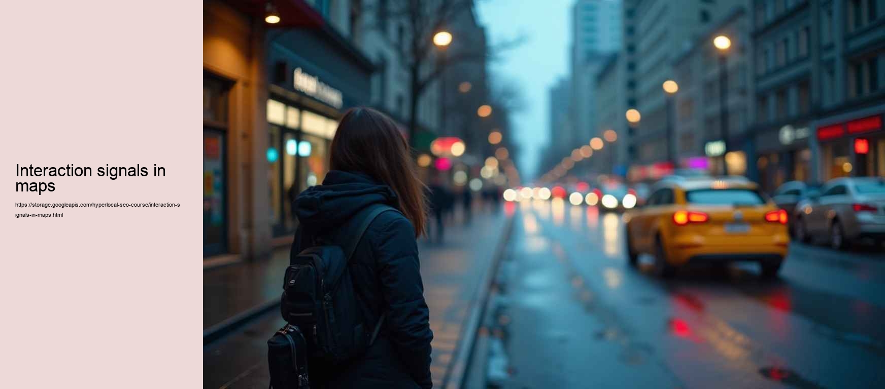 interaction signals in maps