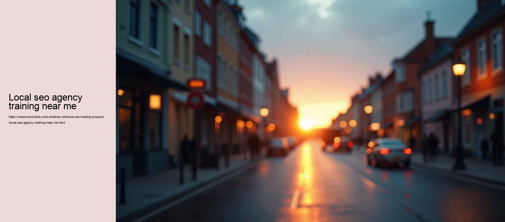 local seo agency training near me