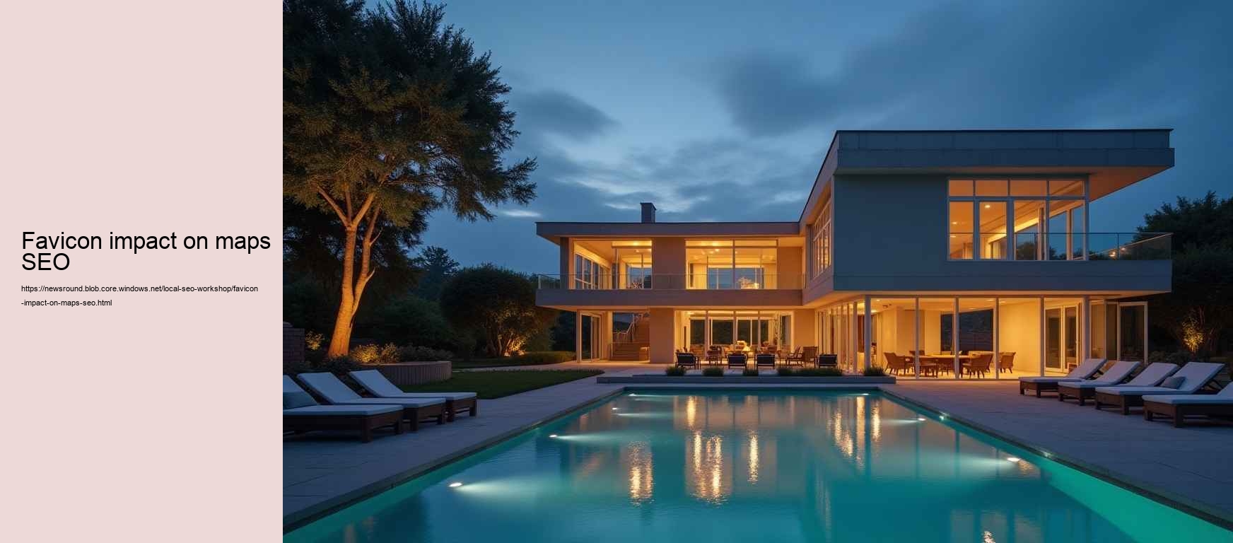 favicon impact on maps SEO