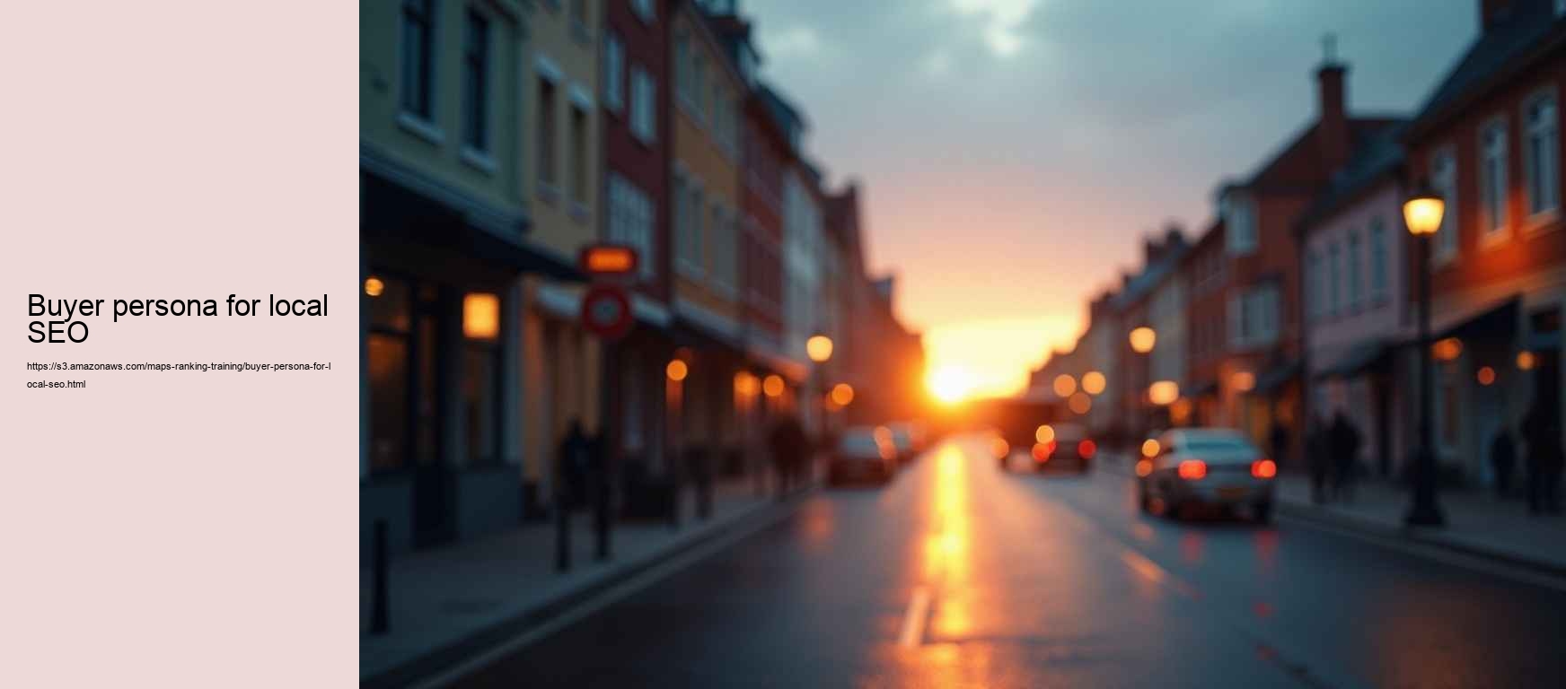 buyer persona for local SEO