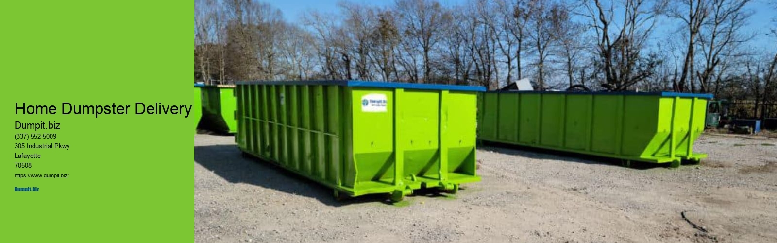Home Dumpster Delivery