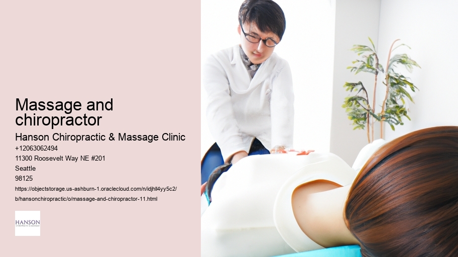 massage and chiropractor