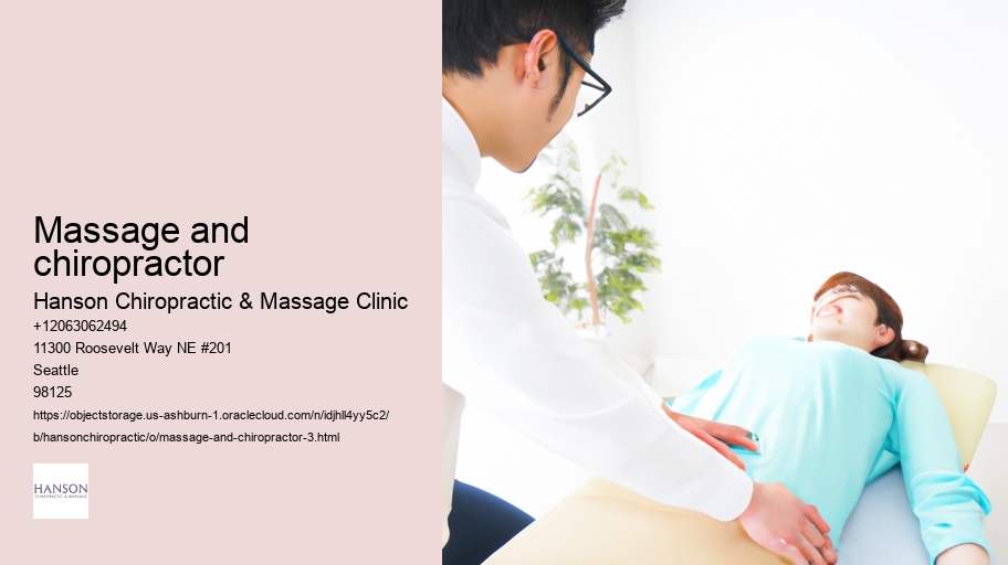 massage and chiropractor