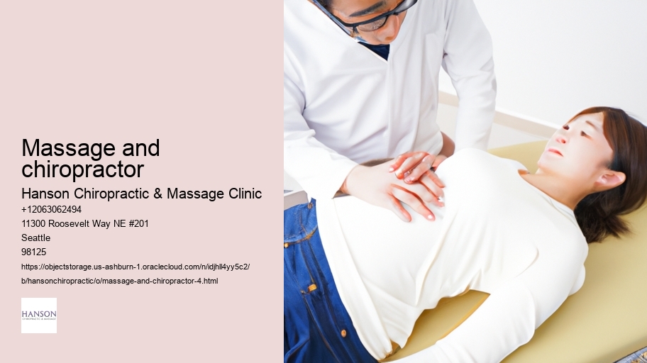 massage and chiropractor