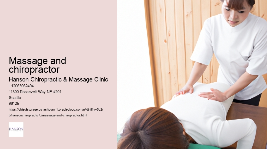 massage and chiropractor