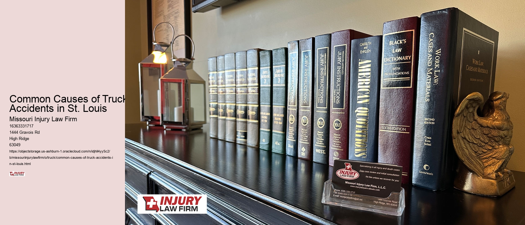 Common Causes of Truck Accidents in St. Louis