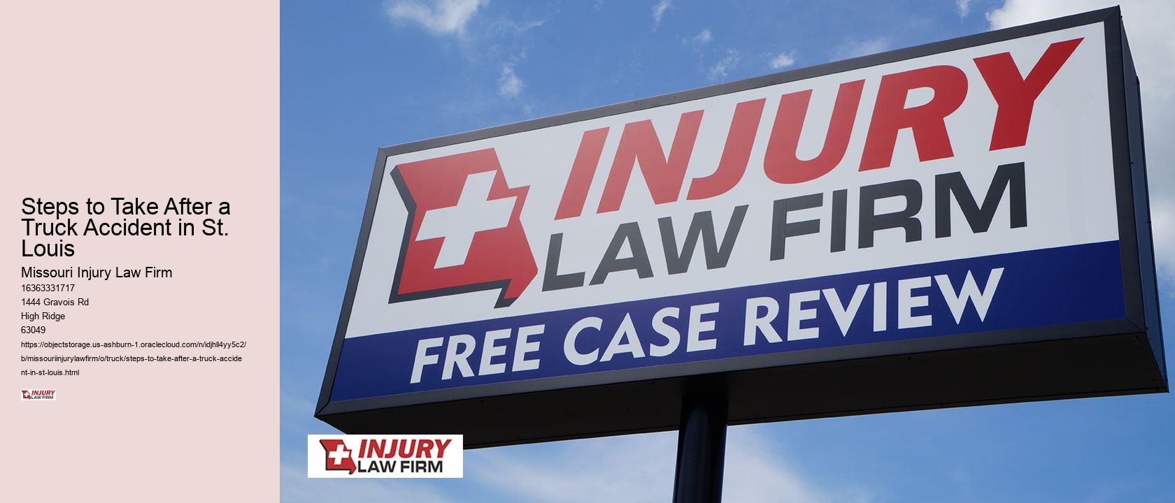 Steps to Take After a Truck Accident in St. Louis