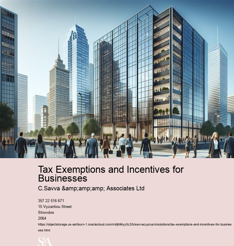 Tax Exemptions and Incentives for Businesses